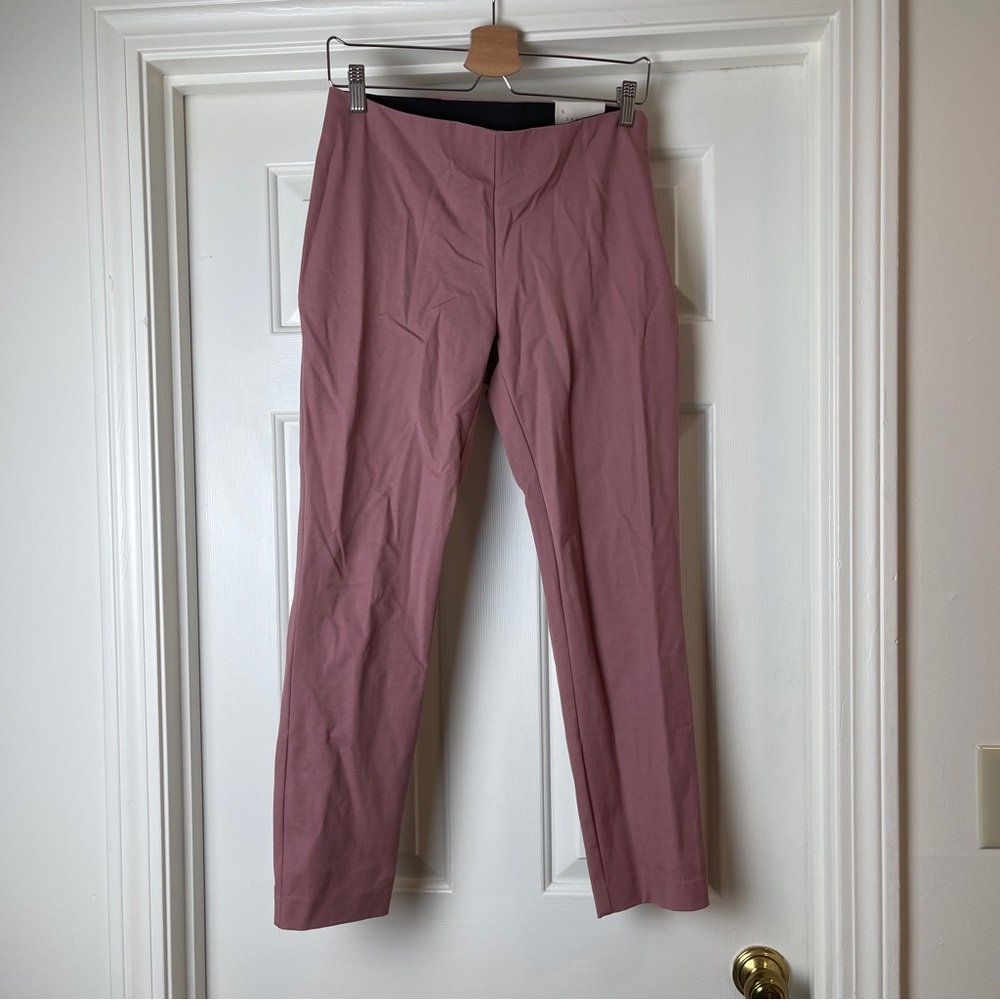 A New Day Mauve Pants Skinny Ankle Size 6 Pink Side Zip NWT